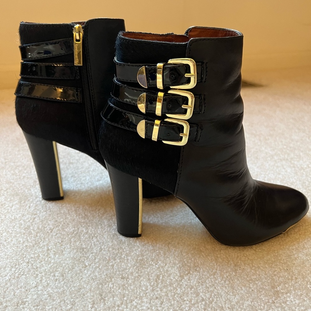 Louise et Cie Black Leather Ankle Boots